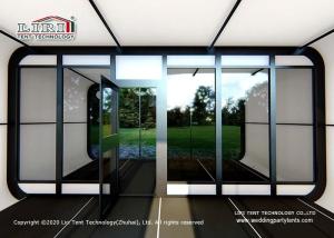 China Modular Box Pop Up Luxury Glamping Tents For Restaurants factory