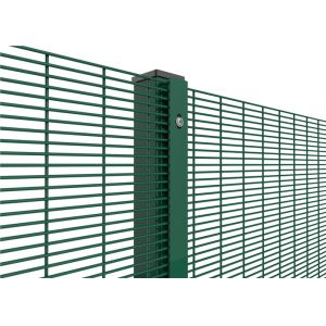 Hot - Dip Galvanized 358 Welded Mesh Security Fencing / Prison Fencing