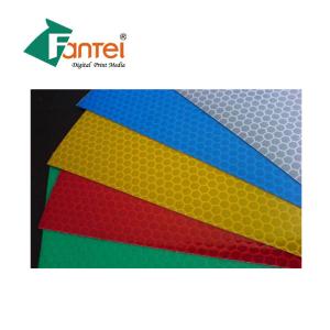 China ISO Reflective Flex Banner 50M , PVC Reflective Sheet For Sign Panel Printing factory