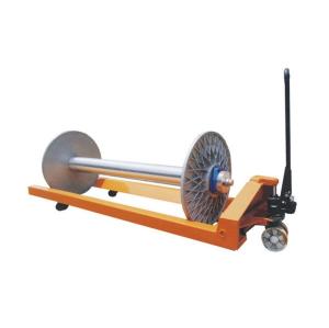 China Transportation Hydraulic Beam Trolley Fabric Roll Hydraulic Trolley Warp Beam Truck factory