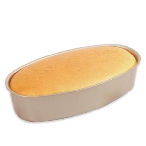 China 6-Inch Carbon Steel Non-Stick Oval Cake Pan Cheesecake Baking Mold factory
