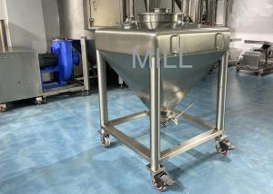 China Stainless Steel Vacuum Conveyor For Powder Pharmaceutical Ibc Tote Bin Tank factory