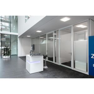 China Aluminum Frame Glass Partition Wall STC 35-45db Sound Insulation on sale