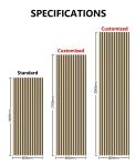 Slatpanel Walnut Acoustic 3D Textured Wood Panels For Walls Ceilings Decorative