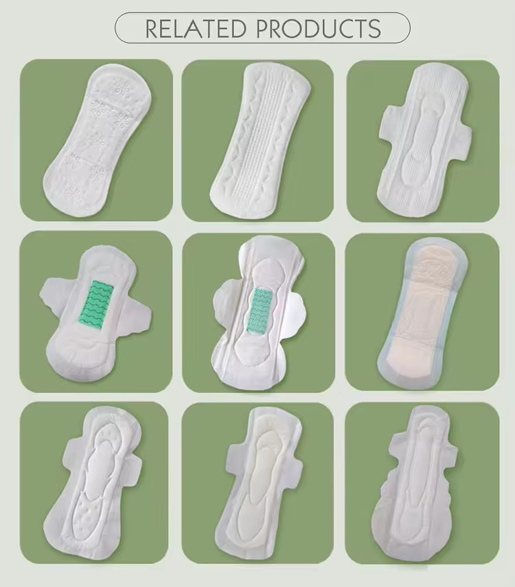 Disposable Feminine Pads Cotton Menstrual Sanitary Pads For Women With Sanitary Napkin