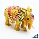 Thai Style Elephant Enamel Ornaments Jewelry Box Home Furnishing Lucky Elephant