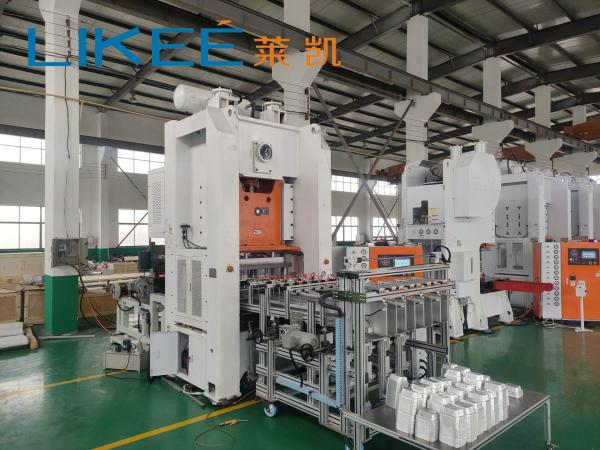 CE Certification 80 TON Gemany SIMENSE Motor Aluminium Foil Container Production