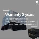 collapsible sleeve logistics foldable used hdpe box plastic pallet packaging