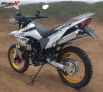 Single Cylinder 200cc Dual Sport Motorcycle Two Pipes Muffler Alloy 4 Stroke