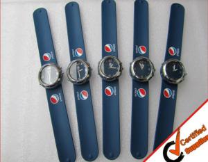 China Custom printed slap on watch factory
