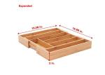 Kitchen Utensil Drawer Bamboo Storage Organizer Utensil Caddy Custom Shape