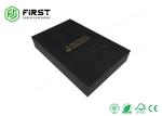 Full Matte Black Printed High End Recycled 2-Piece Rigid Cardboard Gift Boxes