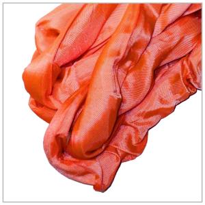 China Seamless Polyester Lifting Slings , 20T Safety Slings For Lifting Easy To Carry factory