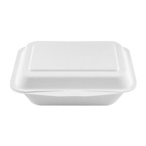 China 7*5 Inch Compostable Food To Go Containers Disposable Take Away Food Lunch Box factory