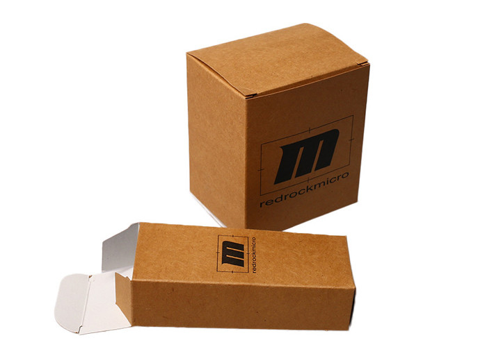 Drawer Style Deep Kraft Cardboard Boxes For Cookies Packaging Matt Lamination