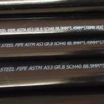 ASME SA53 Grade B ERW Pipe Round Hot Rolled