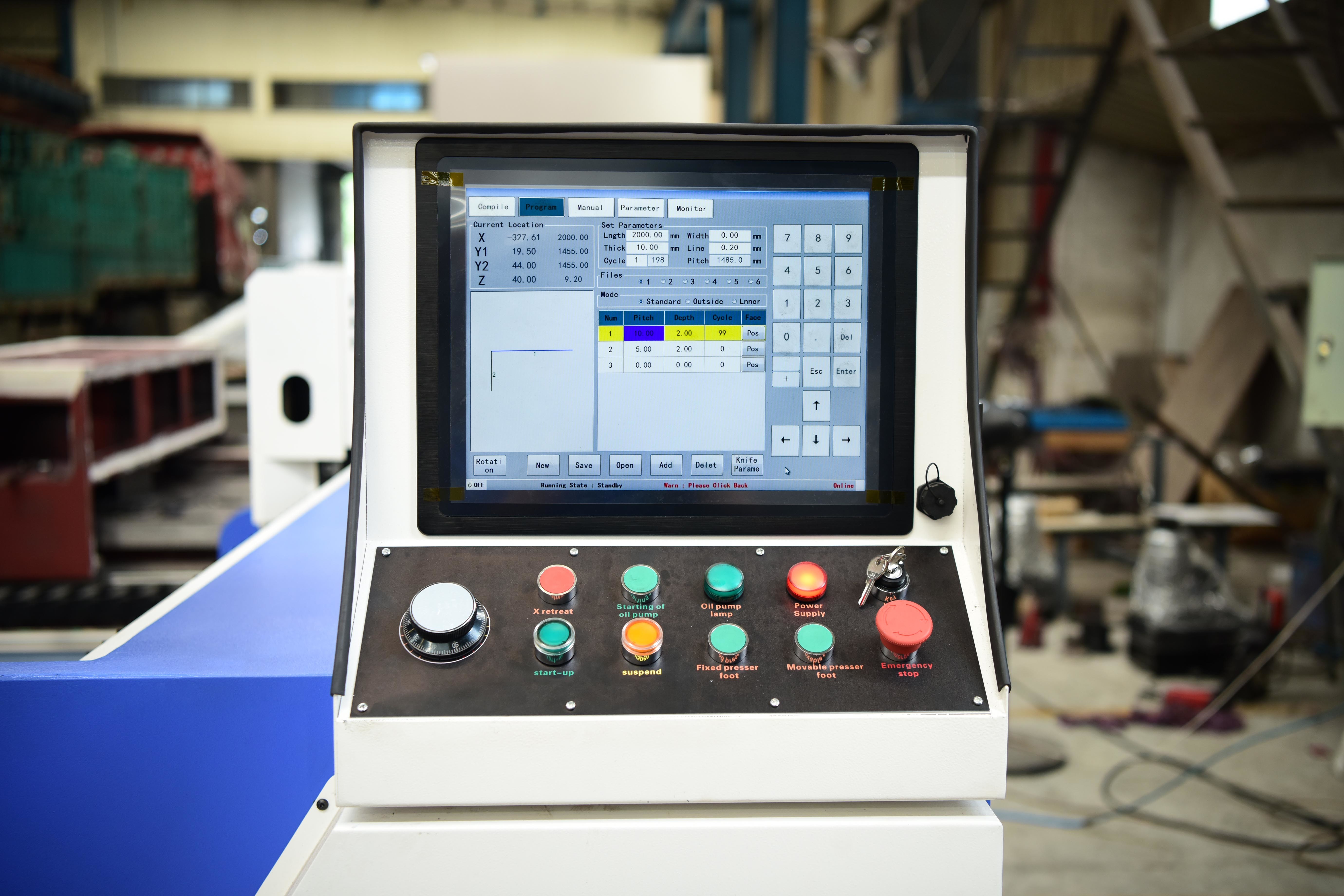 Hydraulic V Groove Cutter Machine 5.5 KW Stainless Steel Cnc V Grooving Machine Double Side