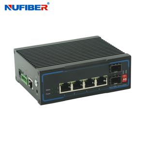 China 10 / 100 / 1000 / 10000M SFP Industrial Managed Ethernet Switch With POE RJ45 Managed Industrial Switch factory