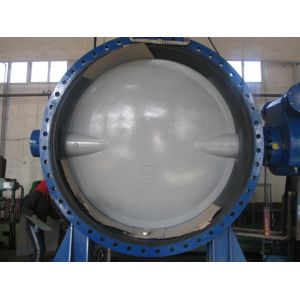 China Automatic Double Flanged Butterfly Valves Flanged Resilient Sealing DN2000 on sale