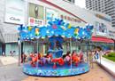 China Outdoor Children'S Carousel Ride Round Ocean Carousel 3000W 12 Seats factory