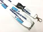 White dye sublimated lanyards Metal Hook Plastic Safety Buckle Safety Breakaway