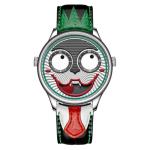 Fashion Alloy Quartz Wrist Watch Clown Face wearresistant Multipurpose