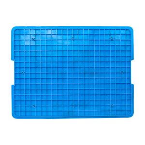 Sturdy and Stackable Blue Plastic Crate for Organized Storage of Bread Crates at