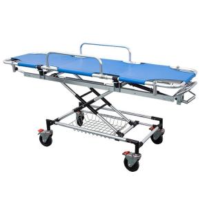 China Aluminum Alloy Emergency Hospital Bed Blue Emergency Stretcher Bed factory