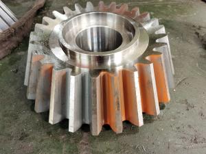 China 20CrNi2MoA Alloy Pinion Straight Conical Gear With Carburizing Heat Treatment factory