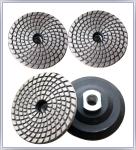 Metal Bond Flexible Diamond Polishing Pads , Granite Polishing Pads For Hard