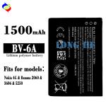 BV-6A 1500mAh Black Battery for Nokia Banana 2060 3060 5250 C5-03 8110 4G Mobile