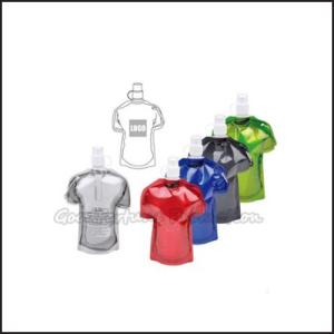 China hot sale eco portable promotional fold t shirt shape water bottle cup drinkware factory