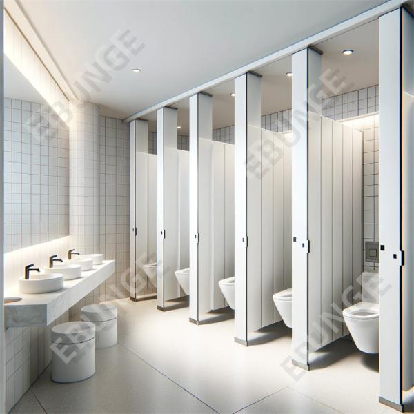 Customizable 18mm Fire Resistant Toilet Partition Walls with 304 Stainless Steel