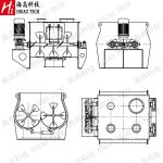 Double Shaft Industrial Powder Blender NSK 100L Plastic Resin Mixing Machine