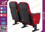 Solid Wood Armrest Gravity Seat Rebound Conference Hall Chairs With Iron Base