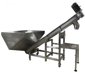China Efficient Large Silo Stainless Steel U-Shape Spiral Ice Conveyor factory