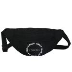 Hip hop cool Fanny pack a solid color retro women's trend crossbody bag with