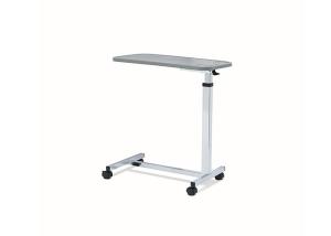 China Mobile Adjustable Hospital Bedside Tray Table Four Swiveling Castors factory