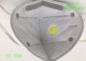 China Single Headband FFP2 Face Mask Spunbond Fabric Ffp2 Dust Mask Grey factory