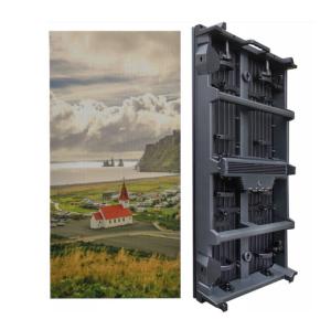 China P3.91 Indoor Outdoor 500×1000mm Cabinet Rental LED Display With Front &amp; Rear Service factory