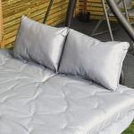 AJUNION 3 Seater Outdoor Swing Bed Patio Swings Hanging Chair Mail Packing Y