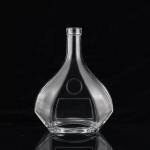 750ml Cut Shape Unique Design Glass Spirits Bottle Manufactured by for Custom