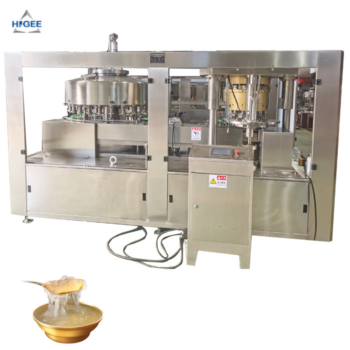 Bowl type automatic cubilose liquid filling sealing machine small canning