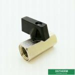 Male Female CW617N Brass Gas Valve Switch Mini Ball Valve With Nickel Plated