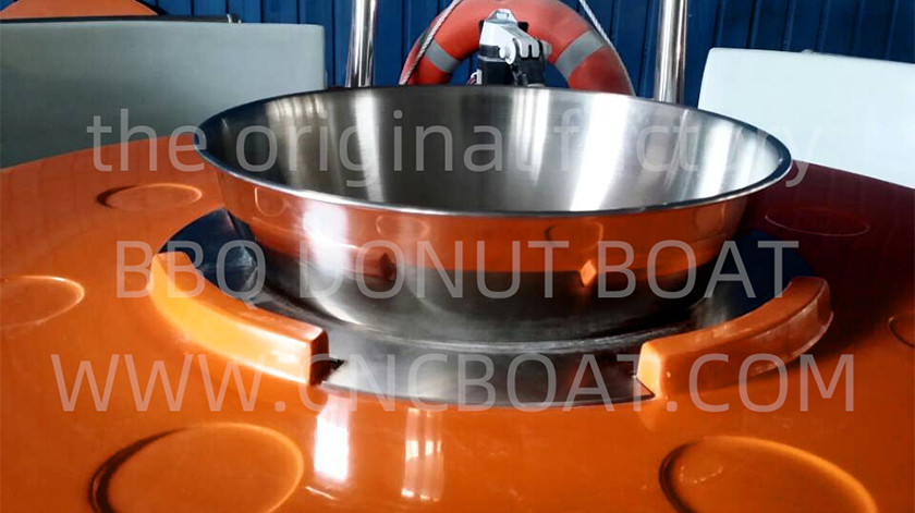 UV Resistance 8 Adults Dia 250cm Depth 30cm FRP BBQ Boat