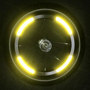 China Yellow Children Bicycle Reflective Stickers Screen Printing factory