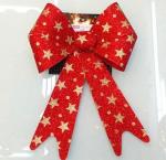 Metallic PVC Holiday Decoration Ribbon Bow Tie , wrapping glitter ribbon bow