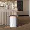 Buy cheap Big Volume Steel Automatic Sensor Trash Bin Open Top Touchless Trash Can from wholesalers