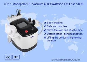 China 6 In 1 Monopolar Vacuum 40k Cavitation Machine For Weight Loss Skin Tightening factory