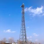 Tubular 4 Sections 36M Monopole Steel Tower